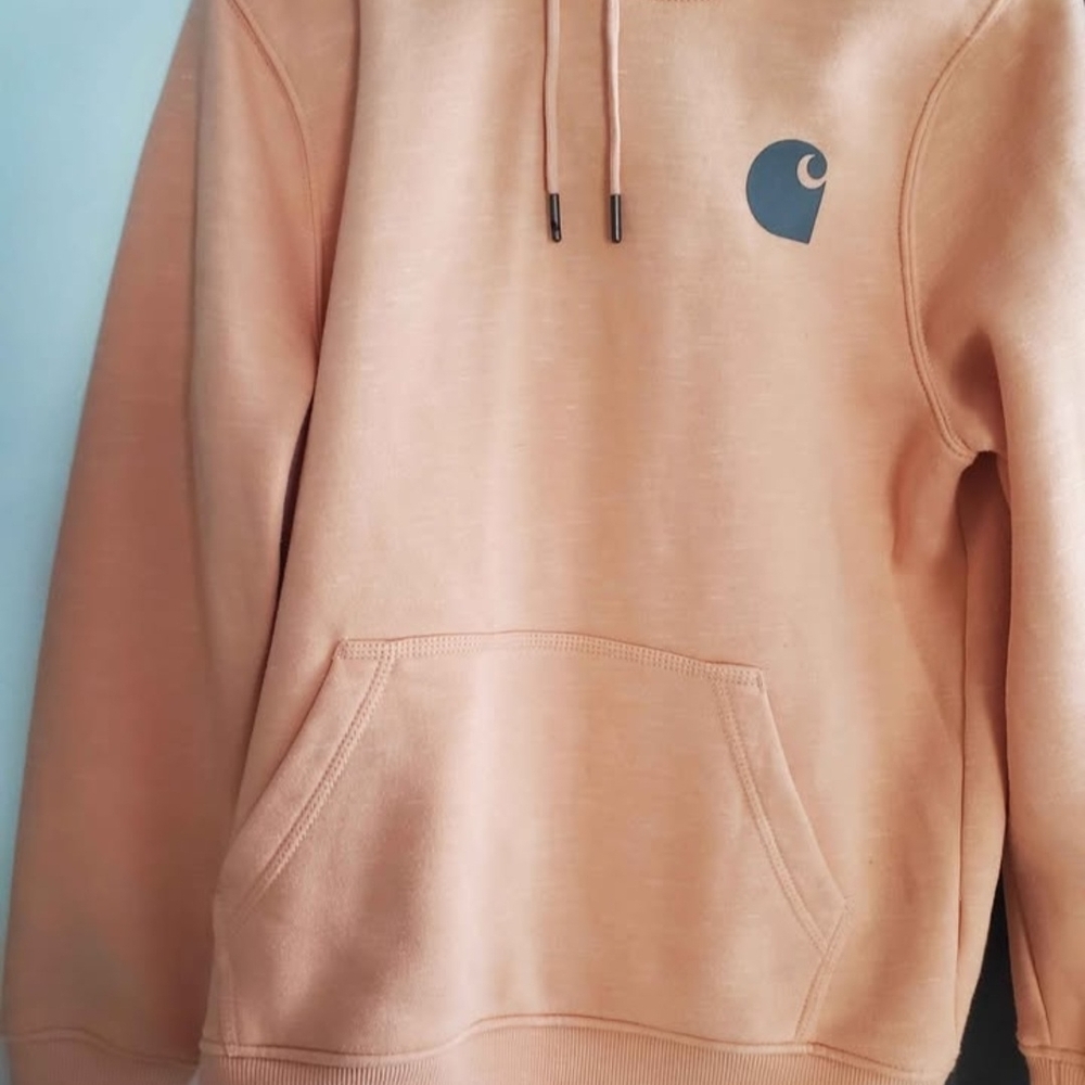 Womens Carhartt Hoodie Peach Colored Sizs Large